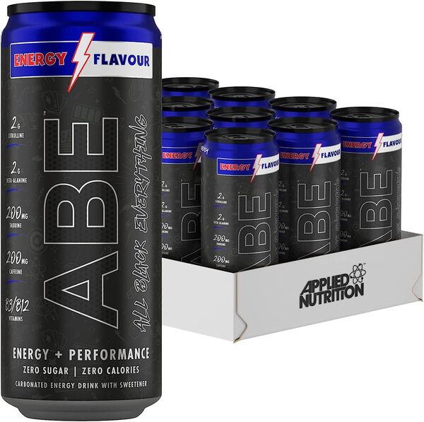 Applied Nutrition - ABE Energi + Prestanda burkar + 12 x 330 ml