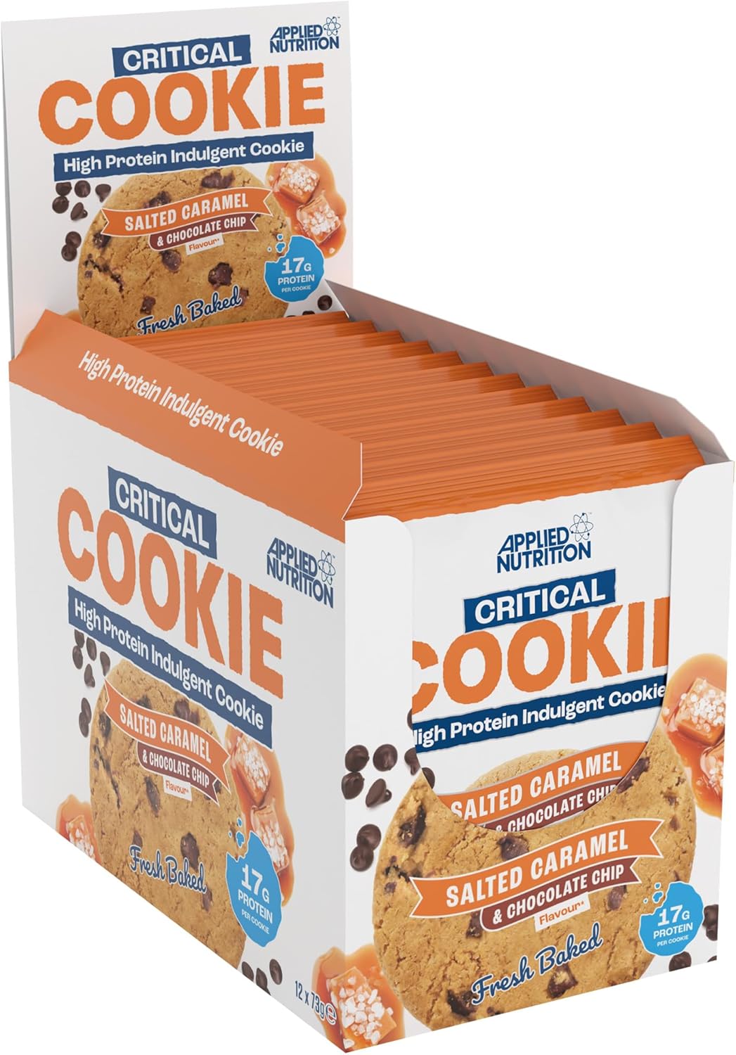 Applied Nutrition - Critical Cookie Saltad karamell och chokladchips + 12 x 73 g