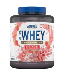 Applied Nutrition Critical Whey – Vassleprotein med Jordgubbsmilkshake-smak – 2000g