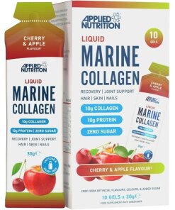 Applied Nutrition - Flytande marint kollagen körsbär och äpple + 10 x 30 g
