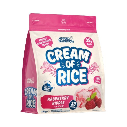 Applied Nutrition - Risgrynsgröt Hallonrippel + 1000g