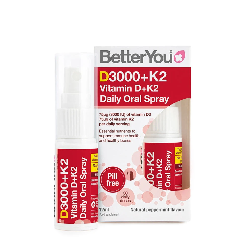 BetterYou - DLux+ D-vitamin + K2 Daglig munsprej + 12 ml