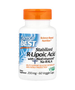 BioEnhanced - Stabiliserad R-liponsyra med Na-RALA 200 mg + 60 vegetariska kapslar
