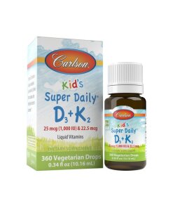 Carlson Labs - Barnens dagliga D3 + K2 + 10 ml