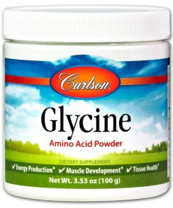 Carlson Labs - Glycin aminosyrapulver + 100 g