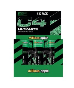 Cellucor - C4 Original Före-träningsshot Grönt äpple + 12 x 60 ml