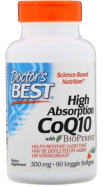 CoQ10 300mg med BioPerine – Hög Absorption – 90 veganska softgels