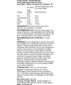Conteh Sports - Vit choklad med hasselnöt Cream of Rice + 2000 g