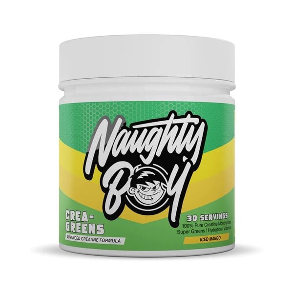 Crea-Greens Iced Mango – Kreatinpulver med Gröna Superfoods – 270g