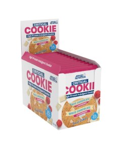 Critical Cookie - Vit choklad och hallon + 12 x 73 g