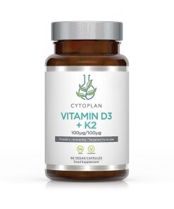 Cytoplan - Vitamin D3 och K2 + 60 kapslar