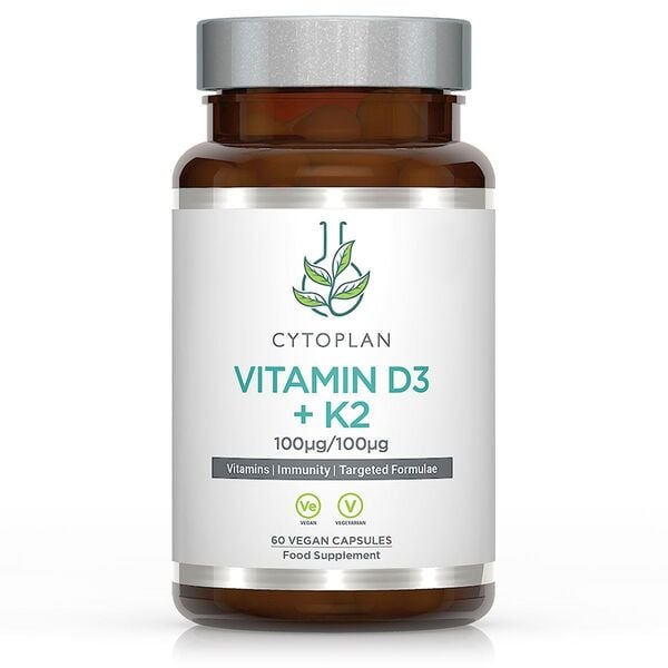 Cytoplan - Vitamin D3 och K2 + 60 kapslar