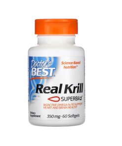 Doctor's Best - Äkta krill 350 mg + 60 gelkapslar