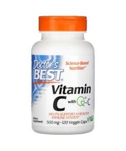 Doctor's Best - C-vitamin med Quali-C + 500 mg - 120 vegetabiliska kapslar