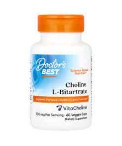 Doctor's Best - Choline L-Bitartrate 550mg