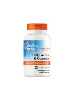 Doctor's Best - Fullt aktivt B-komplex med Quatrefolic + 60 vegetabiliska kapslar