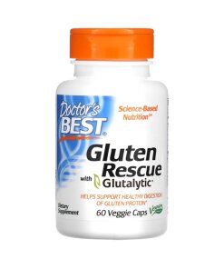 Doctor's Best - Glutenstöd med Glutalytic + 60 växtbaserade kapslar