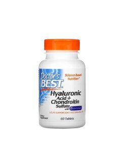 Doctor's Best - Hyaluronsyra med kondroitin sulfat och BioCell Collagen + 60 tabletter