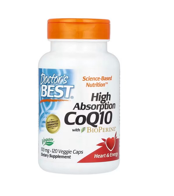 Doctor's Best - Koenzym Q10 med BioPerine 100 mg + 120 vegetabiliska kapslar
