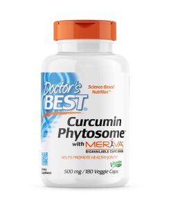 Doctor's Best - Kurkumin Phytosome 500 mg + 180 vegetariska kapslar