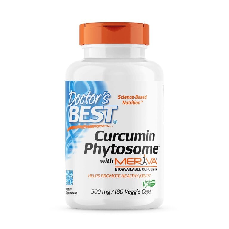 Doctor's Best - Kurkumin Phytosome 500 mg + 180 vegetariska kapslar