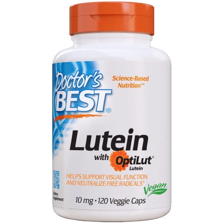 Doctor's Best - Lutein med OptiLut + 10 mg + 120 vegetabiliska kapslar