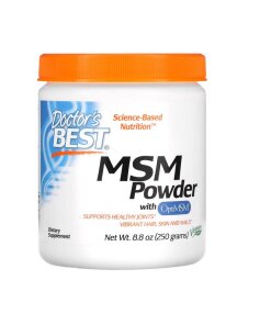 Doctor's Best - MSM med OptiMSM veganskt pulver + 250 g