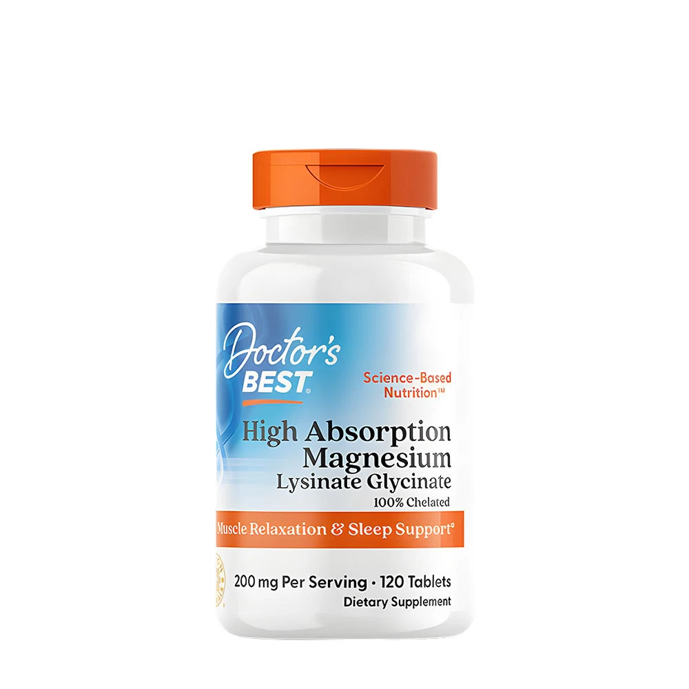 Doctor's Best - Magnesium med hög biotillgänglighet 100 mg + 120 tabletter