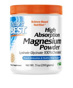 Doctor's Best - Magnesiumpulver med hög biotillgänglighet + 200 g