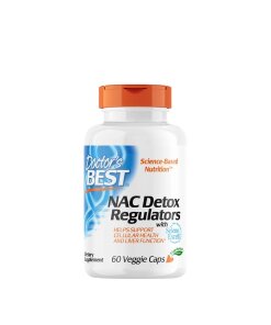 Doctor's Best - NAC detoxregulatorer + 60 vegetariska kapslar