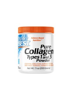 Doctor's Best - Ren kollagenpulver typ I och III + 200 g