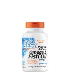 Doctor's Best - Renad Omega-3-fiskolja 1000 mg + 120 mjukgelkapslar