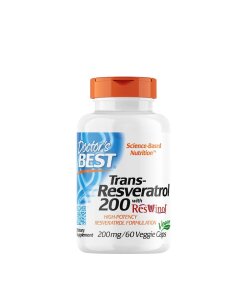 Doctor's Best - Trans-Resveratrol med ResVinol + 60 vegetabiliska kapslar