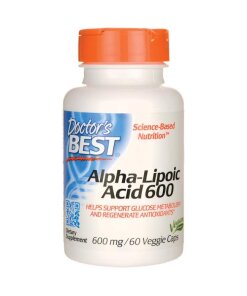 Doctor's Best - alfa-liponsyra 600 mg + 60 vegetabiliska kapslar