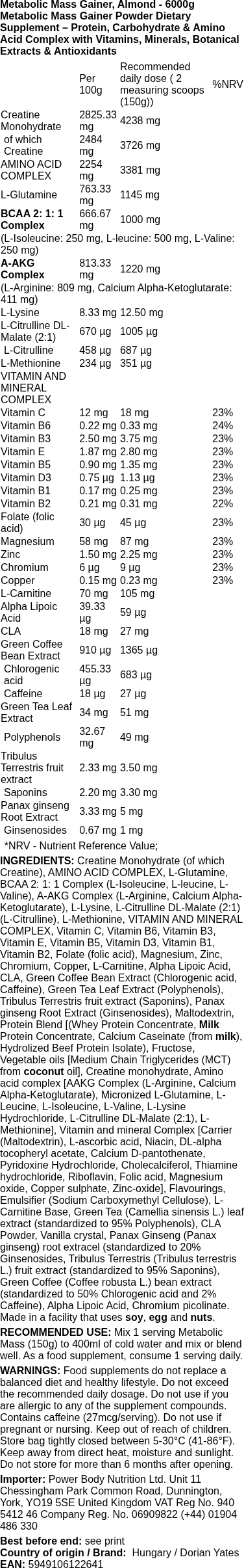 6000g