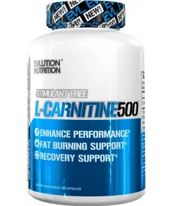 EVLution Nutrition - L-karnitin 500 mg + 120 kapslar