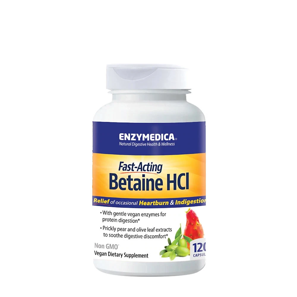 Enzymedica - Betaineklorid + 120 kapslar