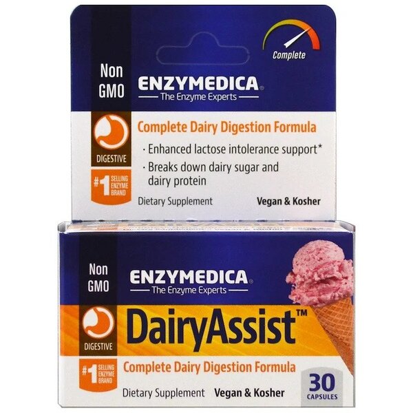 Enzymedica - DairyAssist + 30 kapslar