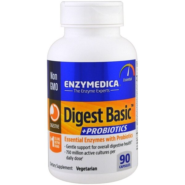 Enzymedica - Digest Basic + Probiotika + 90 kapslar