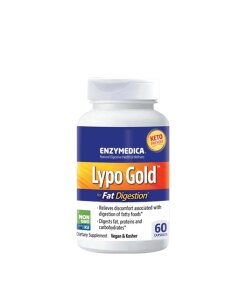 Enzymedica - Lypo Gold Digestiva Enzymer + 60 kapslar