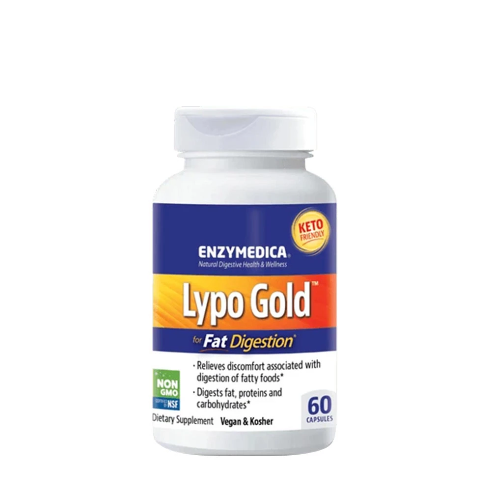 Enzymedica - Lypo Gold Digestiva Enzymer + 60 kapslar