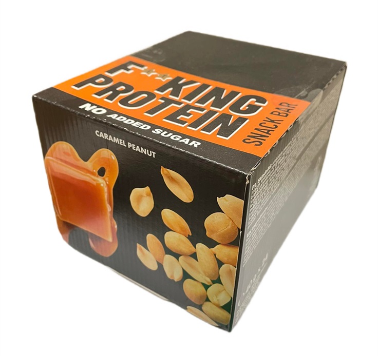 Fitking - Proteinbar med karamell och jordnötter + 24 x 40 g