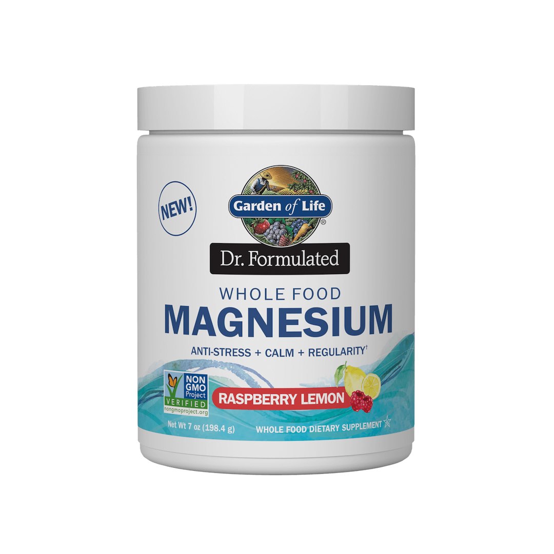 Garden of Life - Dr. Formulated Magnesium från hel föda Hallon-Citron + 198 g