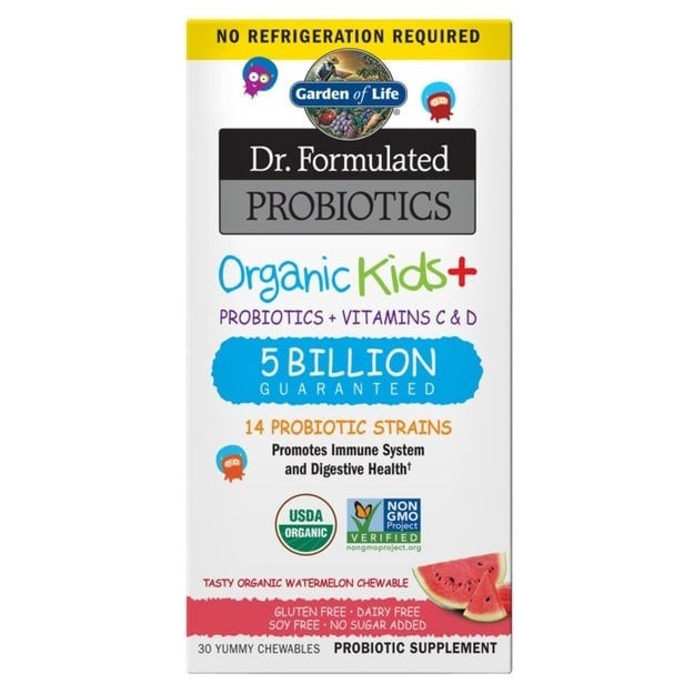 Garden of Life - Dr. Formulated Probiotika Kids+ Vattenmelon + 30 tuggtabletter