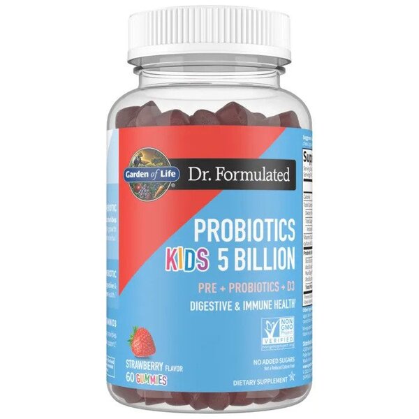 Garden of Life - Dr. Formulated Probiotika för barn Jordgubbsgummibitar + 60 st