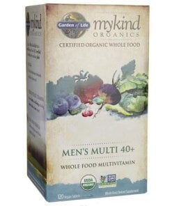 Garden of Life - Mykind Mäns multivitamin 40+ veganska tabletter + 120 tabletter