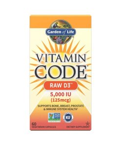 Garden of Life - Vitamin Code Raw D3 5000 IE + 60 kapslar