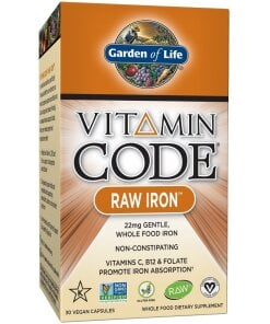 Garden of Life - Vitamin Code Raw Iron + 30 veganska kapslar