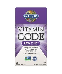 Garden of Life - Vitamin Code rå zink + 60 veganska kapslar