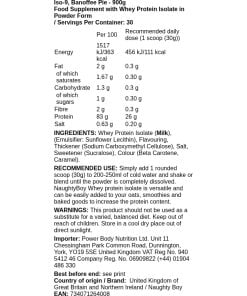Naughty Boy - Iso-9 jordnötssmör blondie + 900g